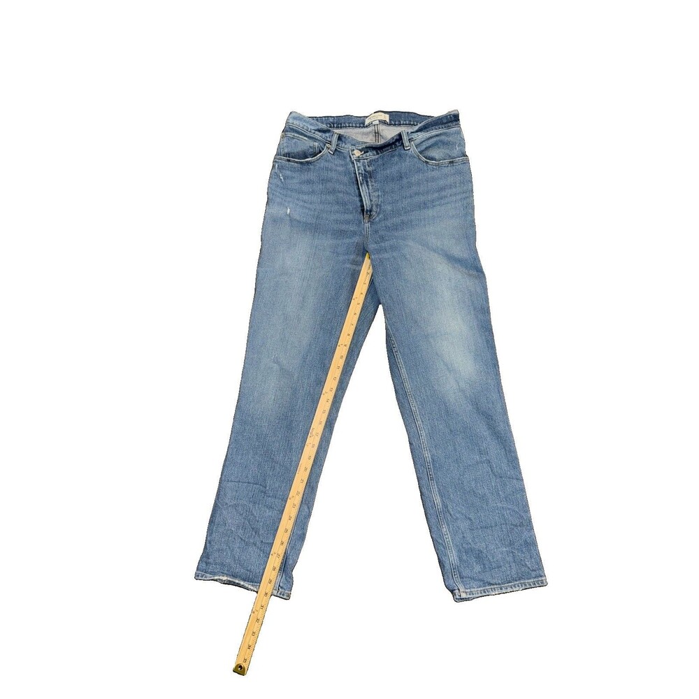 Abercrombie & Fitch Curve Love 90s Straight High Rise Blue Jeans Size 32